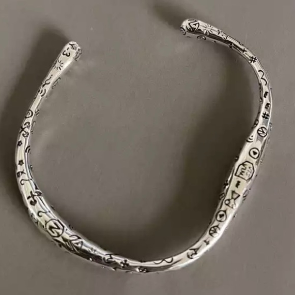 Solid 925 Sterling Silver Adjustable Bracelet - image 1